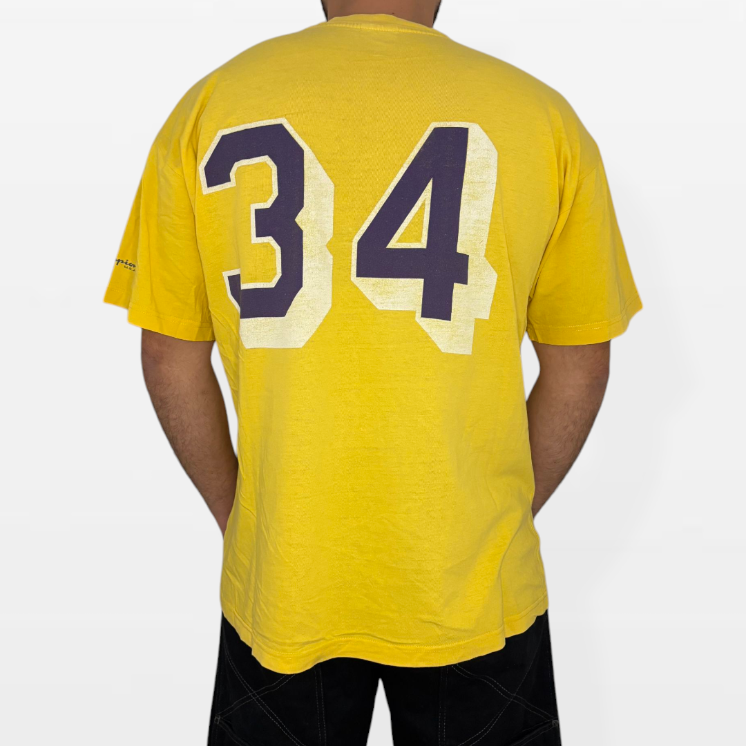 Maglietta Vintage Los Angeles Lakers #34 – Champion Originale