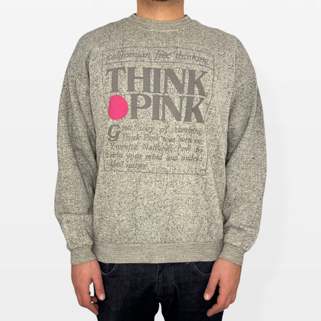 Felpa Vintage “Think Pink” Anni ‘90