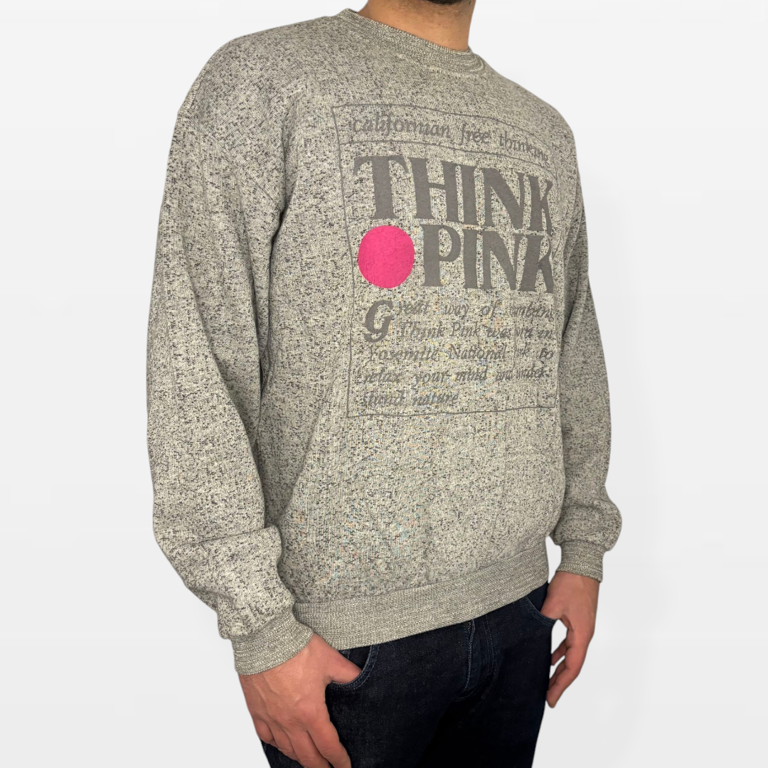 Felpa Vintage “Think Pink” Anni ‘90