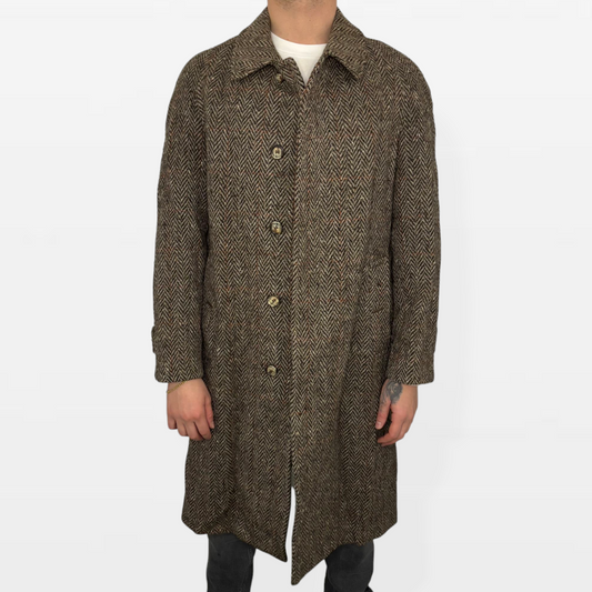 Burberrys Irish Tweed Vintage Coat – Cappotto in Tweed Irlandese