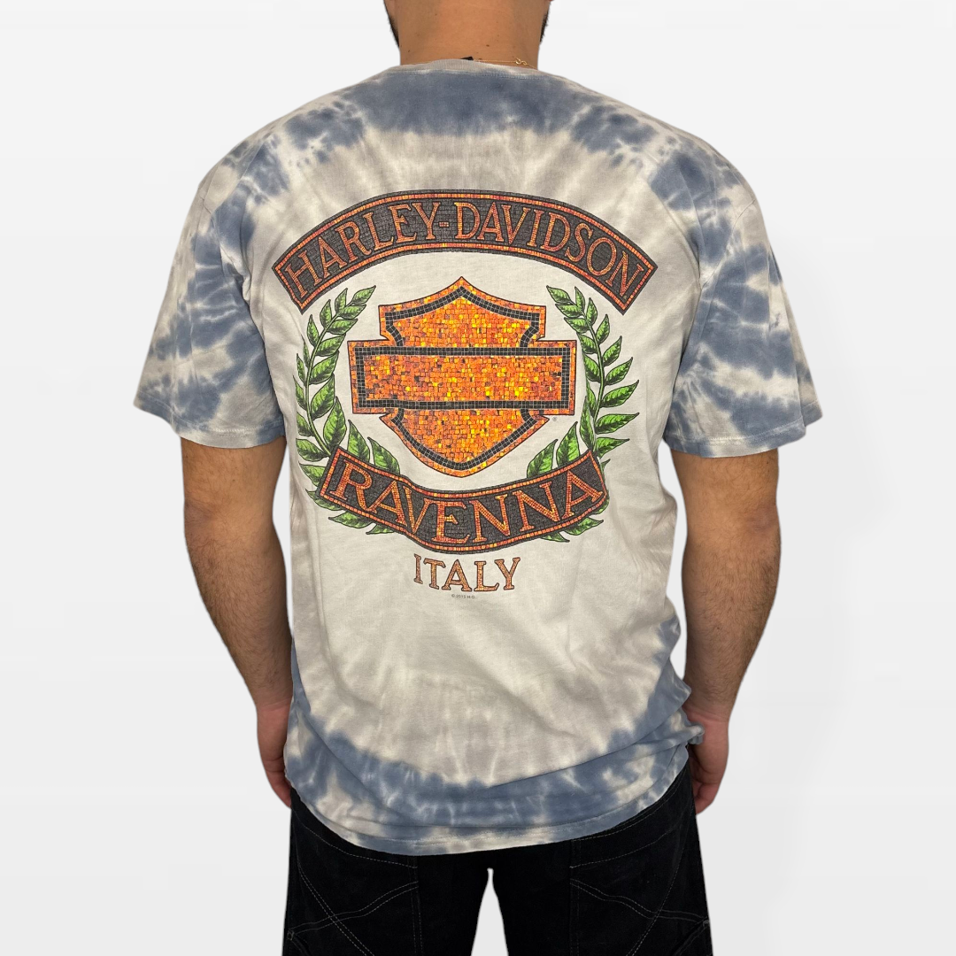 Harley-Davidson Ravenna Italy T-Shirt Vintage Tie-Dye