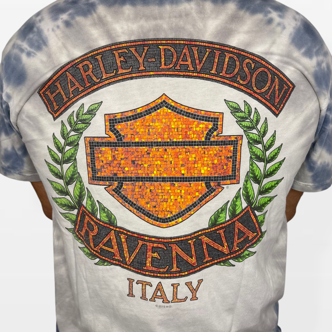 Harley-Davidson Ravenna Italy T-Shirt Vintage Tie-Dye