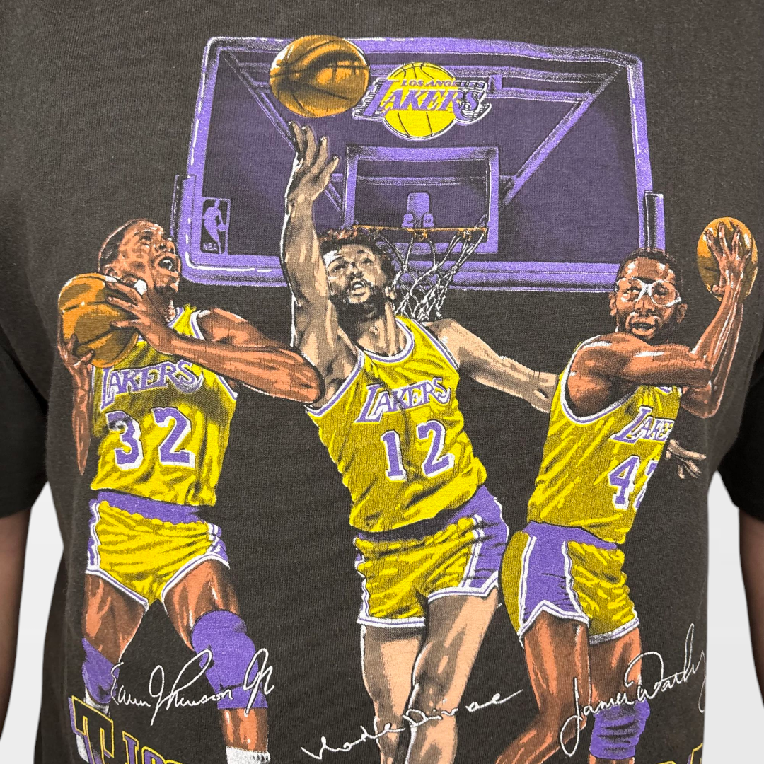 T-Shirt Single Stitch Vintage NBA Los Angeles Lakers “Triple Threat"