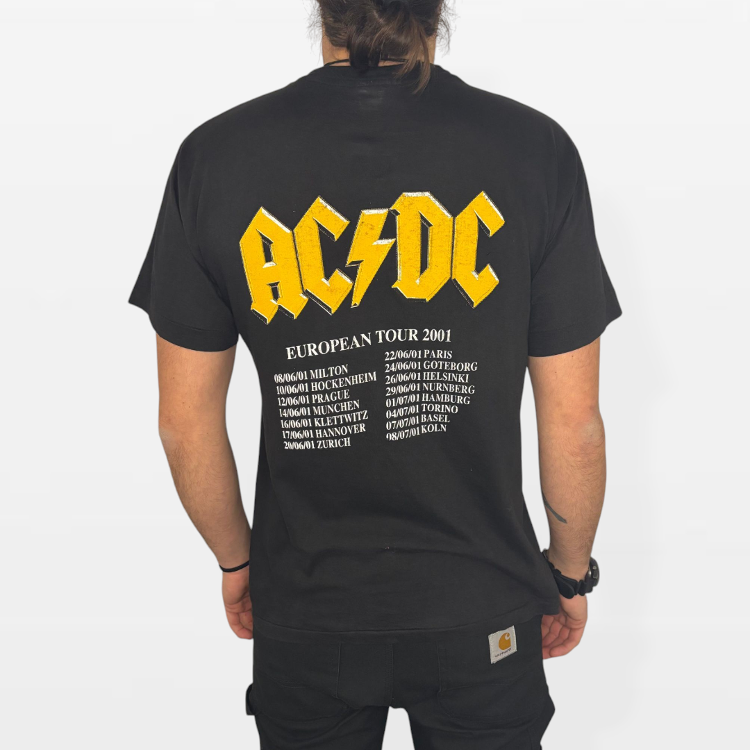 AC/DC European Tour 2001 Vintage T-Shirt Single Stitch