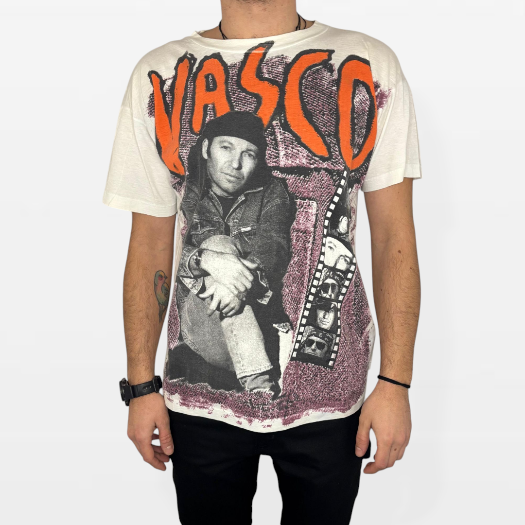 Vasco Rossi Tour Vintage T-Shirt Single Stitch